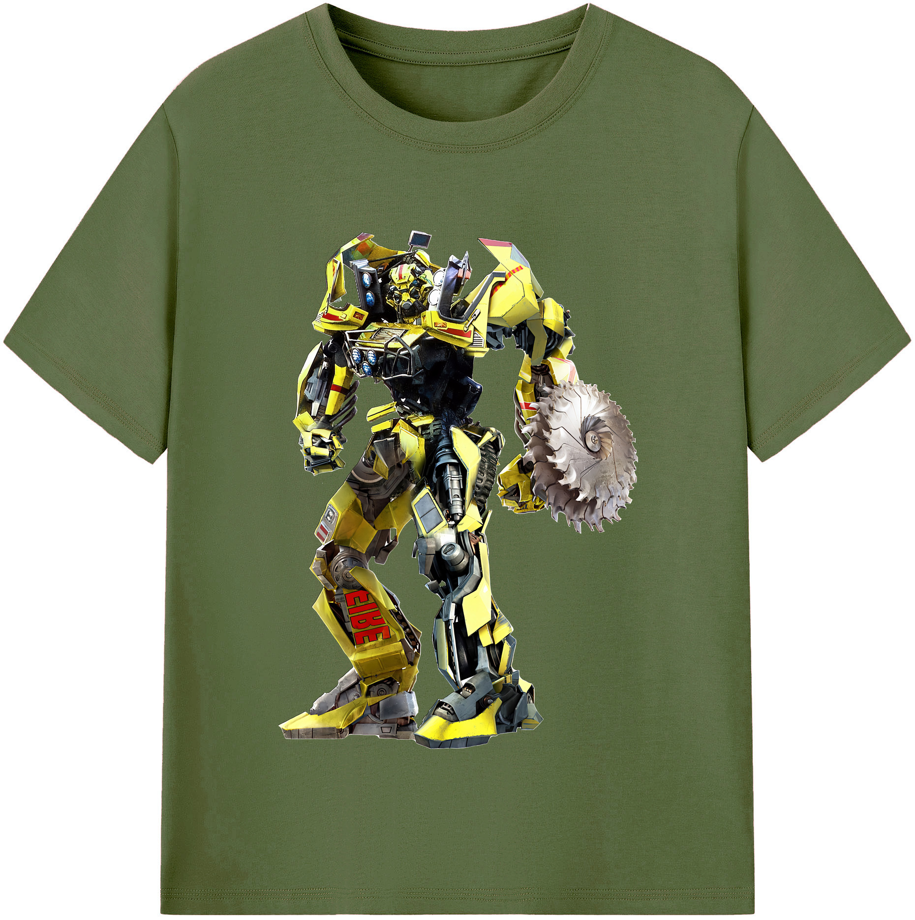 （画像用） Transformers トランスフォーマー 綿100％半袖Tシャツ（フロントプリント）
